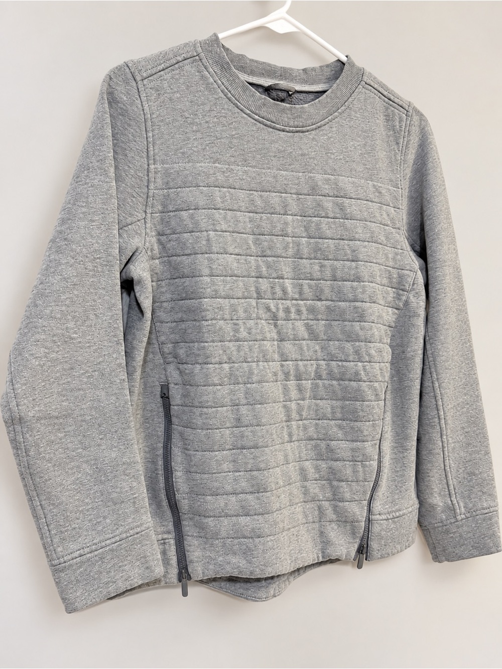 lululemon athletica Quilted Crewneck Sweatshirt - Light Gray